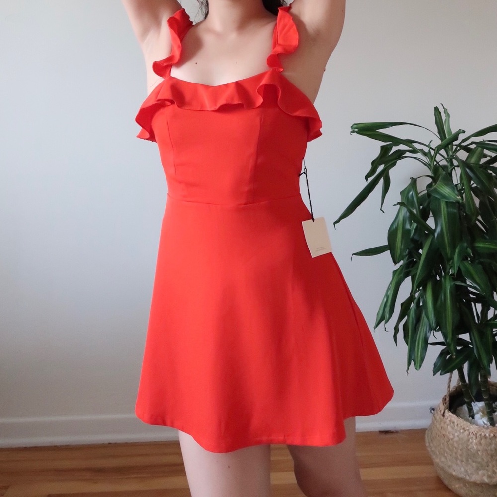 Brand New Ruffle Cami Mini Dress - Picture 3 of 8